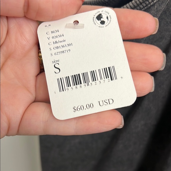 FP Movement by Free People Charcoal Romper - Picture 4 of 4